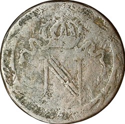 10 cent. à l'N couronnée, Napoléon Ier, 1807-1810, faux d'époque