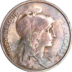 5 centimes Daniel-Dupuis, IIIe République, 1916