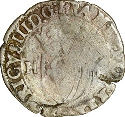 Douzain aux deux H, Henri III, 1588, Lyon