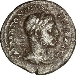 Denier d'Elagabal, Sacerdos, 221 - mars 222, Rome