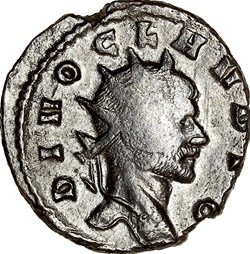 Antoninien de Claude II le Gothique divinisé, Autel, fin 270-271, Rome
