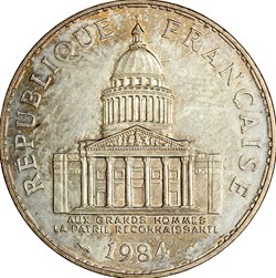 100 francs Panthéon, 1984
