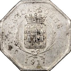 25 centimes, Union des Commerçants de Carcassonne, 1917