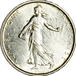 5 francs Semeuse, 1964