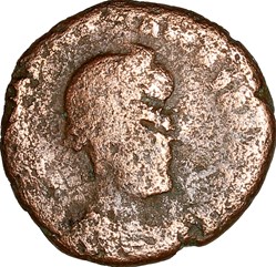 Nummus indéterminé, Victoria ?, fin IVe - début Ve s., Alexandrie ?