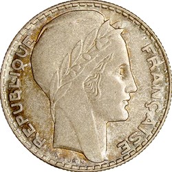 10 francs Turin, IIIe République, 1938