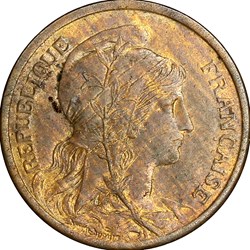 2 centimes Daniel-Dupuis, IIIe République, 1912