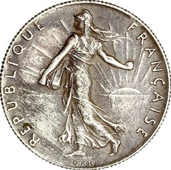 50 centimes Semeuse, IIIe République, 1913