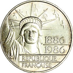 100 francs Liberté, 1986