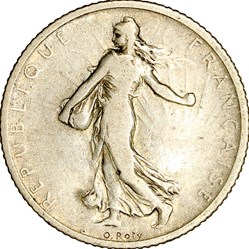 1 franc Semeuse, IIIe République, 1902
