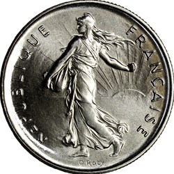 5 francs Semeuse, nickel, FDC, 1980