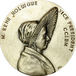 Médaille de René Holuigue et de la Chambre de Commerce de Boulogne-sur-Mer, date indéterminée