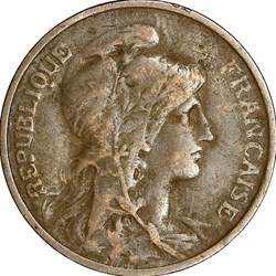 5 centimes Daniel-Dupuis, IIIe République, 1911