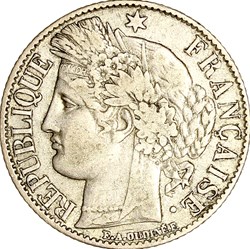 1 franc Cérès, IIIe République, 1888, Paris