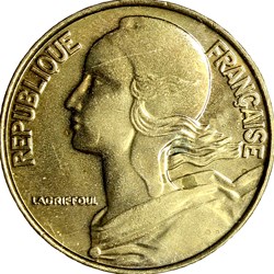 20 centimes Marianne, BU, 2000 espacé
