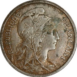 2 centimes Daniel-Dupuis, IIIe République, 1920