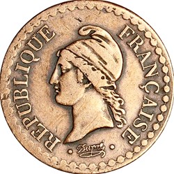 Un centime Dupré, IIe République, 1850, sans accent, Paris