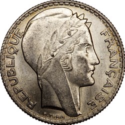 10 francs Turin, IIIe République, 1930