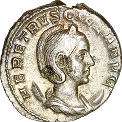 Antoninien d'Herennia Etruscilla, Pudicitia, 249-251, Rome