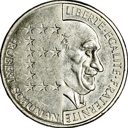 10 francs Schuman, 1986