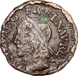 Double tournois de Warin, Louis XIII, 1642-1643, Corbeil, piéfort ?