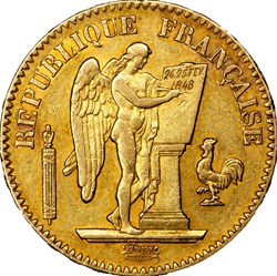 20 francs Génie, IIe République, 1848, Paris