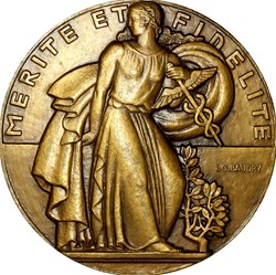 Médaille du Syndicat Général des Maisons d’Alimentation à Succursales de France, 1946