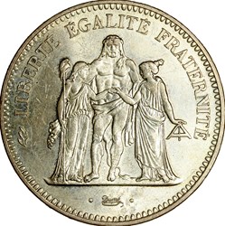 50 francs Hercule, avers de la 20 francs, 1974