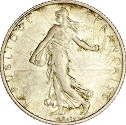 2 francs Semeuse, IIIe République, 1912