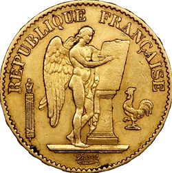 20 francs Génie, IIIe République, 1877, Paris
