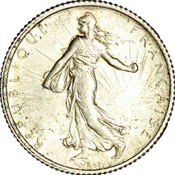 1 franc Semeuse, IIIe République, 1917