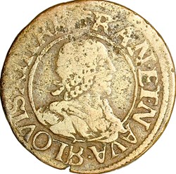 Double tournois, Louis XIII, 1637, Villeneuve-lès-Avignon