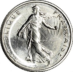 1/2 franc Semeuse, FDC, 1980