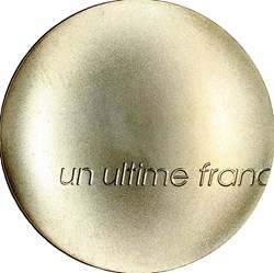 1 franc, Ultime franc par Starck, argent, BU, 2001