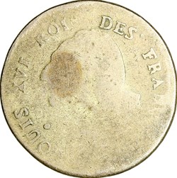 30 sols au Génie, type François, Louis XVI, 1791, an 3, Limoges