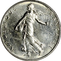 1 franc Semeuse, nickel, 1995