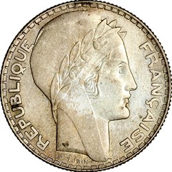 10 francs Turin, IIIe République, 1929