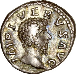 Denier de Lucius Verus, Providentia, 162-163, Rome