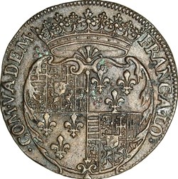 Jeton du mariage de François II de Lorraine-Vaudémont et Christine de Salm, 1596