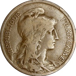 10 centimes Daniel-Dupuis, IIIe République, 1920