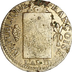Sol à la table de la loi, daté, la Convention, 1793, an II, Dijon
