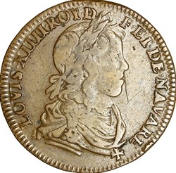 Jeton Louis XIV - Conseil du Roi, 1646-1660