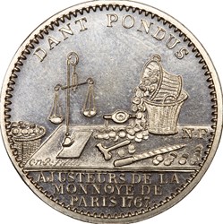 Jeton de la Monnaie de Paris, refrappe non datée