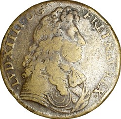 Jeton Louis XIV - Extraordinaire des Guerres, 1674