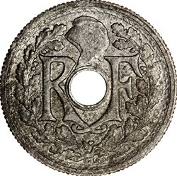10 centimes Lindauer, petit module, GPRF, 1945