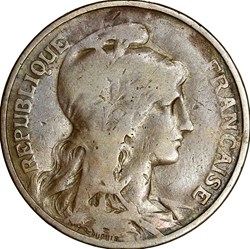 10 centimes Daniel-Dupuis, IIIe République, 1901