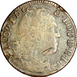 Liard de Léopold Ier de Lorraine, 1727, Nancy