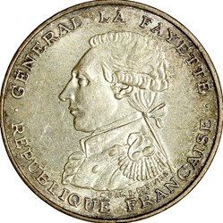 100 francs Lafayette, 1987