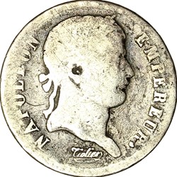 Demi-franc, tête laurée, Empire, Napoléon Ier, 1812, Paris