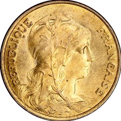 5 centimes Daniel-Dupuis, IIIe République, 1917